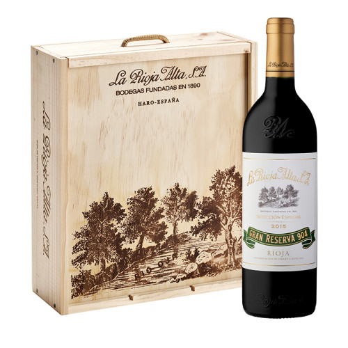 Gran Reserva 904 Selección Especial Cosecha 2015 Caja madera 3 bot. 75 cl.
